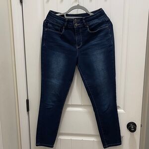 Royalty For Me Ankle High-Rise Jeans - Deep Blue